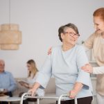 Aged care home facility resident and carer